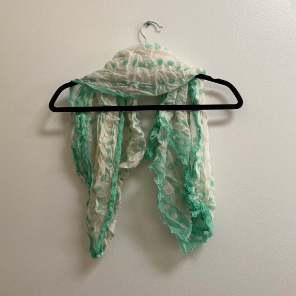 Forever 21 Mint Polka Dot Scarf - Picture 3 of 3